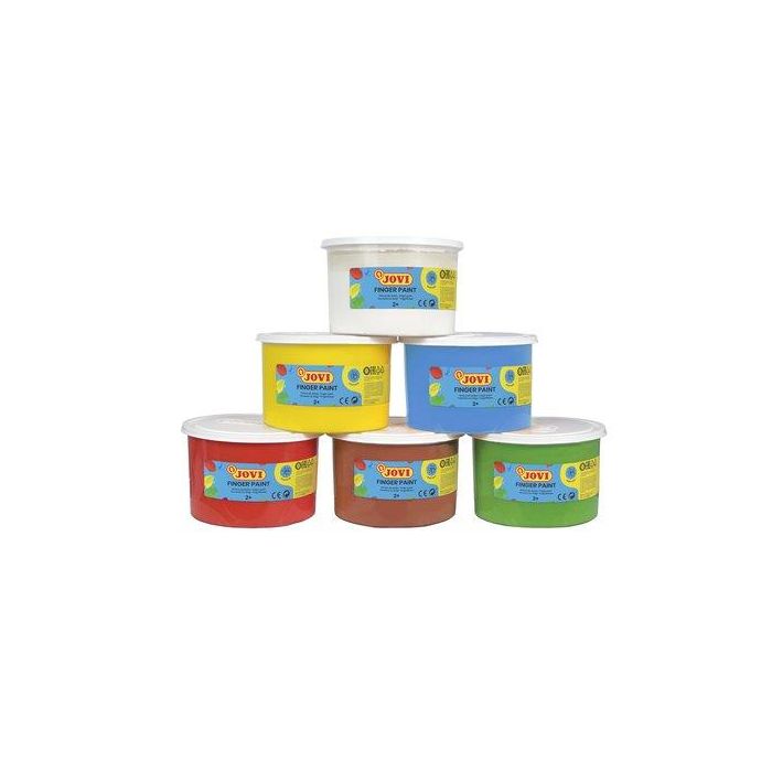 Pintura De Dedos Jovi 500 Ml (Bote) Estuche De 6