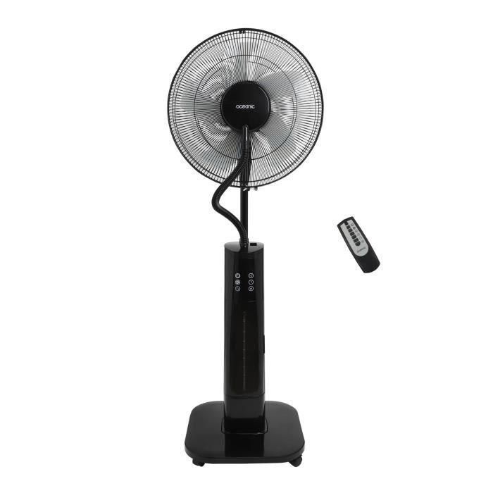 OCEANIC Ventilador nebulizador de pie 2 en 1 - Ø44 cm - 70 W - 2 L - Mando a distancia - Temporizador OCEANIC Ventilador nebulizador de pie 2 en 1 - Ø44 cm - 70 W - 2 L - Mando a distancia - Temporizador