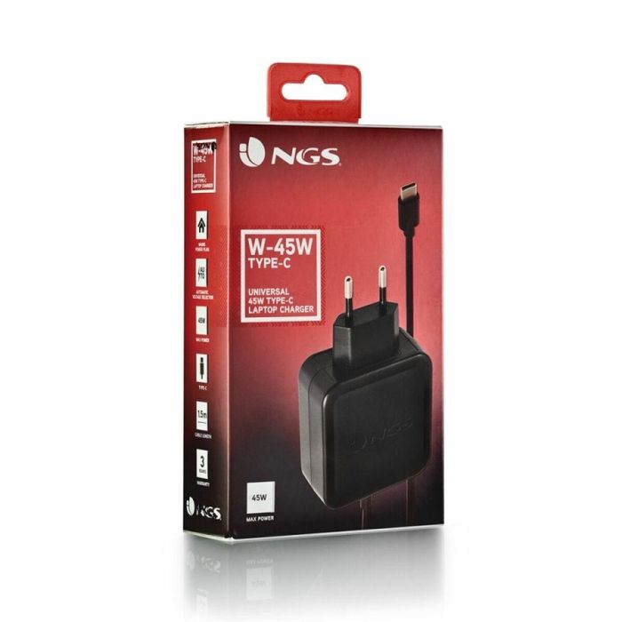 Cargador para Portátil NGS W-45W TYPEC 45 W 1 Cargador para Portátil NGS W-45W TYPEC 45 W 1