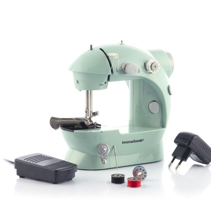 Mini Máquina de Coser Portátil con LED, Cortahílos y Accesorios Sewny InnovaGoods 3