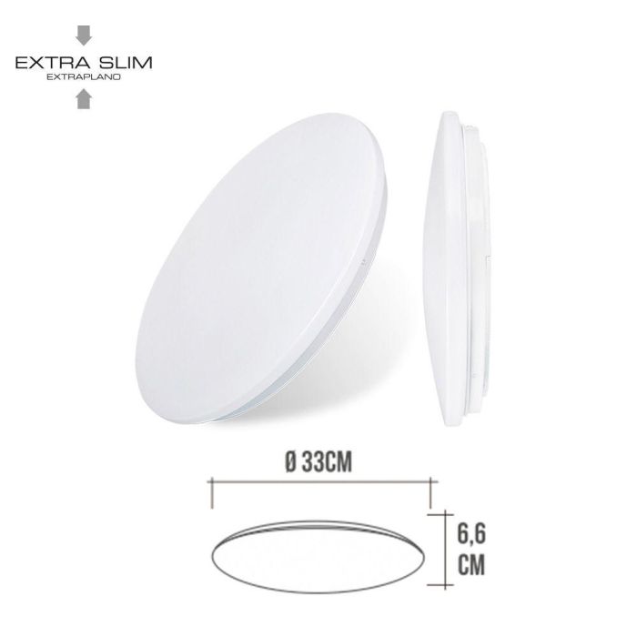 Edm Aplique Led Circular Superficie 18W 6500K 1820Lm Ø32,5x6,2cm 1 Edm Aplique Led Circular Superficie 18W 6500K 1820Lm Ø32,5x6,2cm 1