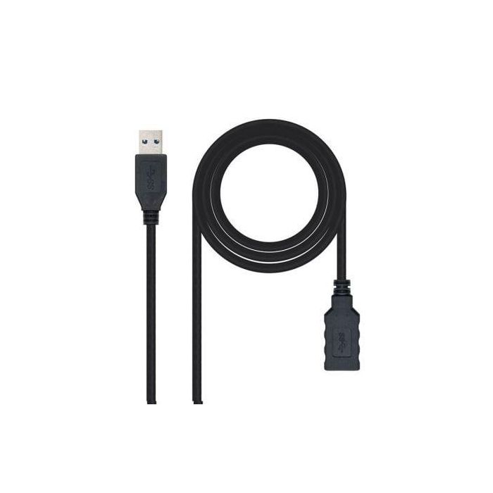 Cable USB 3.0 A a USB A NANOCABLE 10.01.0902BK 2 m Negro Cable USB 3.0 A a USB A NANOCABLE 10.01.0902BK 2 m Negro