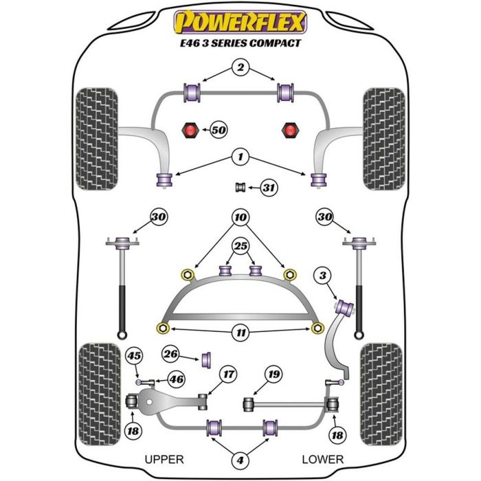 Rear Diff Front Bush PFR5-4625 3