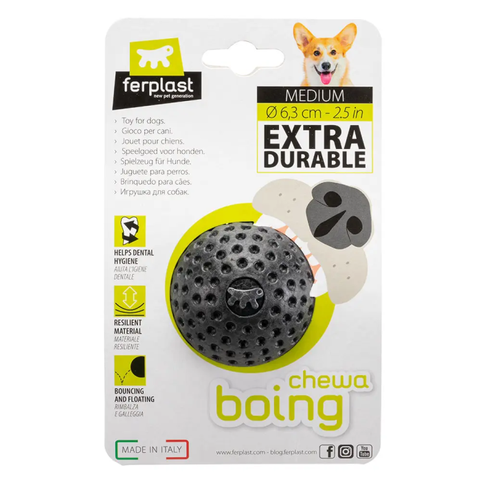 Ferplast Chewa Boing Ball M Negro