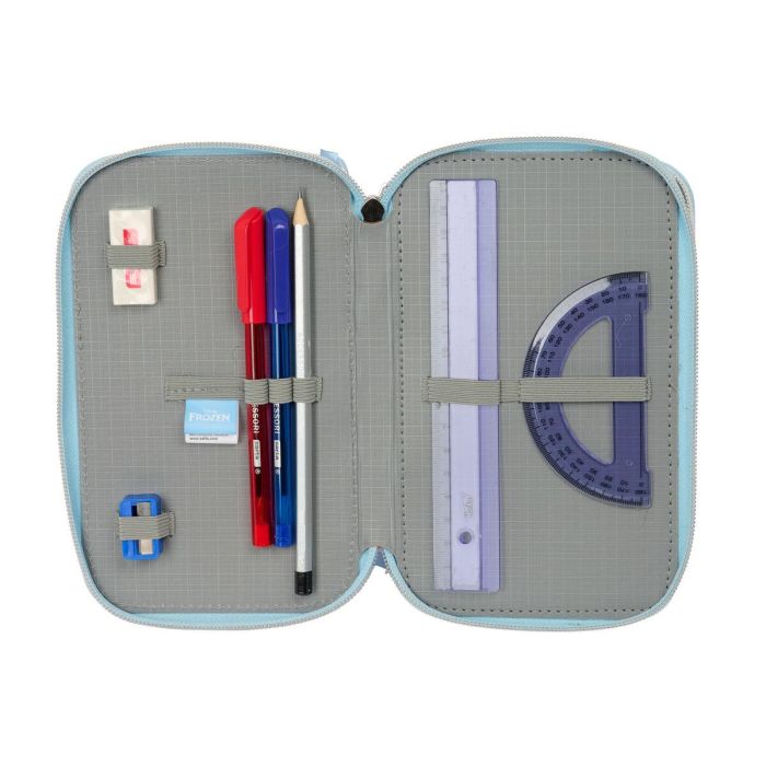 Safta Plumier Escolar Triple Frozen Ice Magic 3 Cremalleras 195x125x55 mm 3