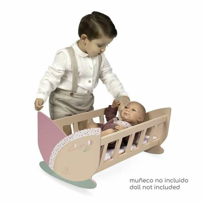 Decuevas Cuna de Madera Tulipe 49.50x28x24 cm, para Niños a partir de 36 Meses 4 Decuevas Cuna de Madera Tulipe 49.50x28x24 cm, para Niños a partir de 36 Meses 4