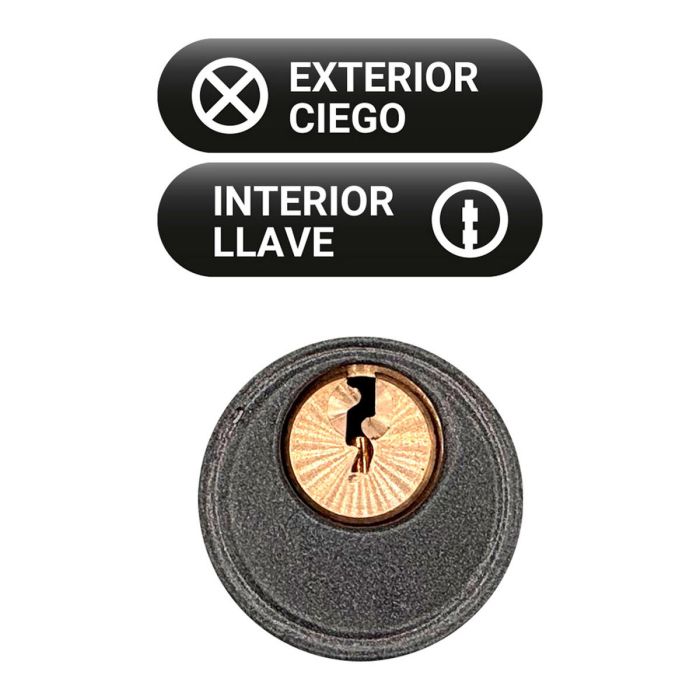 Cerrojo de seguridad Micel crr14 86l/50 mm Acero Gris 50 mm Sobreponer 1