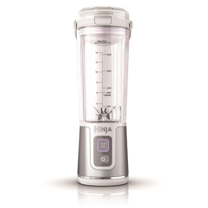 Ninja Blast BC150EUWH Licuadora Portátil, Vaso 530ml, Batería 2h, Sin Cable, Libre BPA, Blanca Ninja Blast BC150EUWH Licuadora Portátil, Vaso 530ml, Batería 2h, Sin Cable, Libre BPA, Blanca