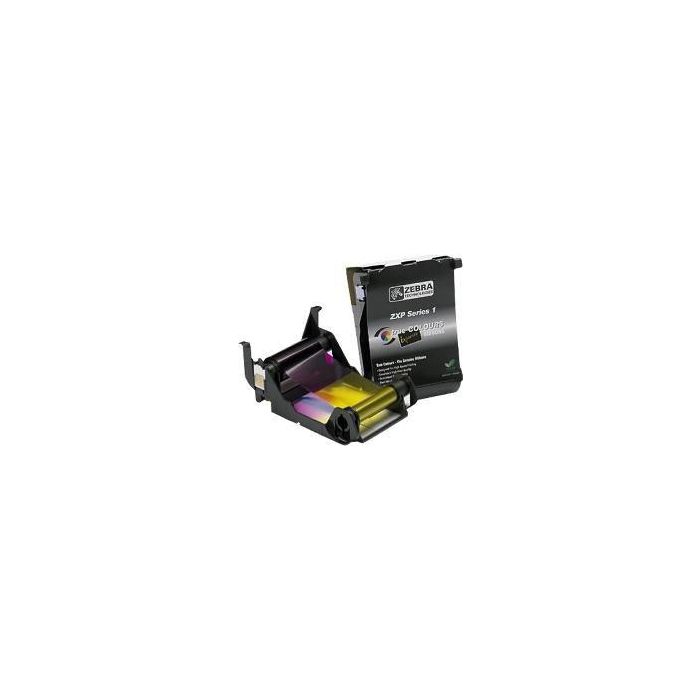 Zebra ZXP Series 1 Load-N-Go Ribbon Y/M/C/K/O - Cartucho de Cinta para Impresora de Tarjetas con Detección Automática