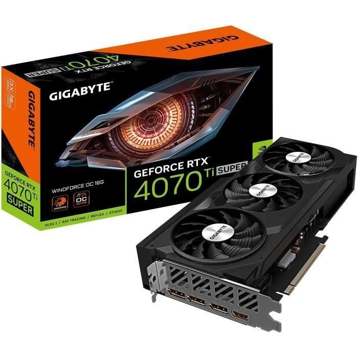 Gigabyte GeForce RTX 4070 Ti SUPER WINDFORCE OC 16G NVIDIA 16 GB GDDR6X