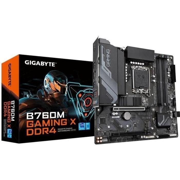 Placa Gigabyte B760M Gaming X Ddr4,Intel,1700,B760,4Ddr4,128Gb,Hdmi+Dp,4Sata+3M.2,3Usb 3.2+Usb-C,2.5Gb,Matx