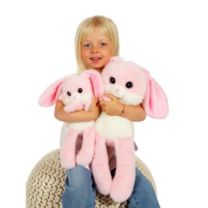 Peluche Conejo Leggies - GIPSY TOYS - Rosa, 48 cm 2