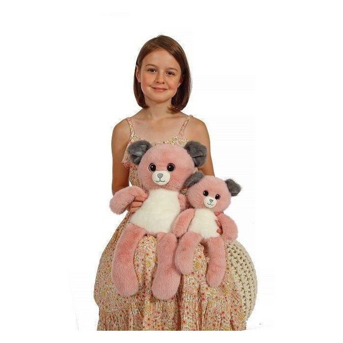 Peluche Perro Leggies - GIPSY TOYS - Rosa y Gris, 48 cm 2