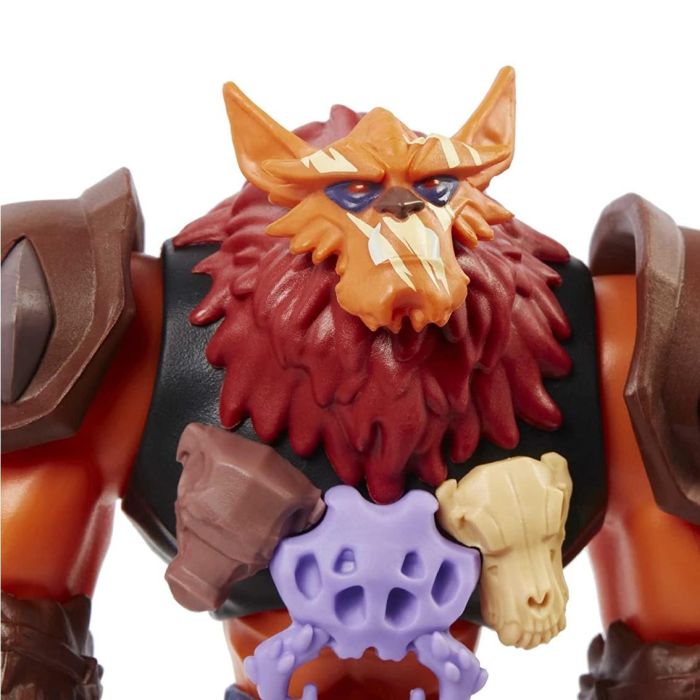 Mattel Masters Of The Universe Figura Deluxe Beast Man 14 cm con Arma y Power Attack 2
