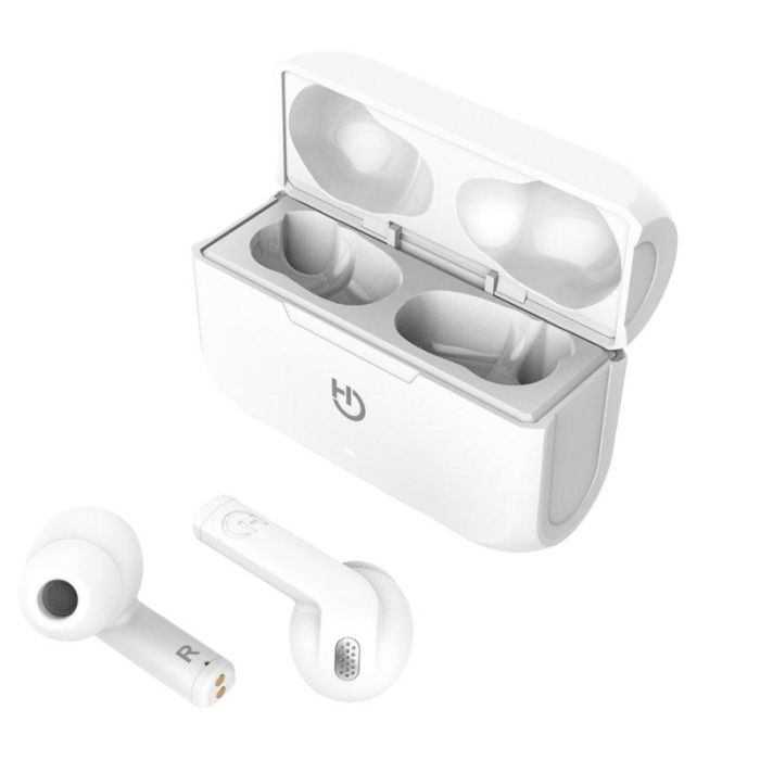 Hiditec INT010009 Auricular Bluetooth 5.0 Fenix White Tws - 18h Autonomía, Diseño Ergonómico 1
