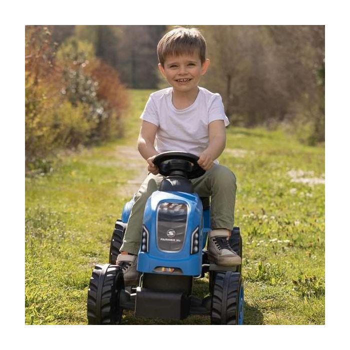 Smoby Tractor a pedales Farmer XL con remolque azul 142x44x54 cm 4 Smoby Tractor a pedales Farmer XL con remolque azul 142x44x54 cm 4