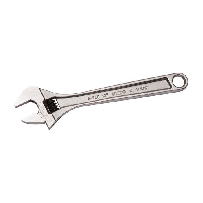Irimo Llave ajustable inglesa 8" cromada 5-200c-1, acero aleado, agarre firme, moleta central
