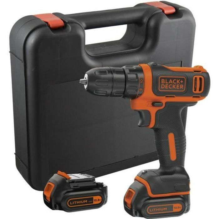 Black & Decker Destornillador Inalámbrico 10.8V, 2 Baterías Litio, Control de Torque 10 Posiciones y Caja 11 Black & Decker Destornillador Inalámbrico 10.8V, 2 Baterías Litio, Control de Torque 10 Posiciones y Caja 11