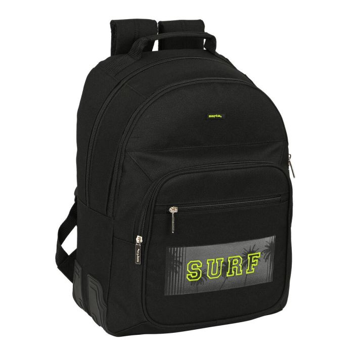 Mochila Escolar Safta Surf Negro 32 x 42 x 15 cm