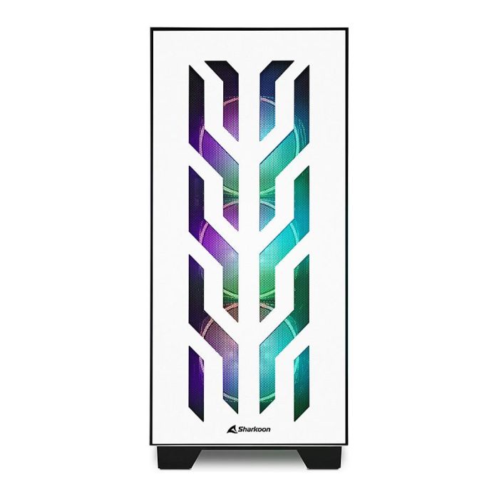 Sharkoon CA300T Torre ATX/E-ATX PC Juego Blanco con Ventana Lateral y 2xCristal Templado 1