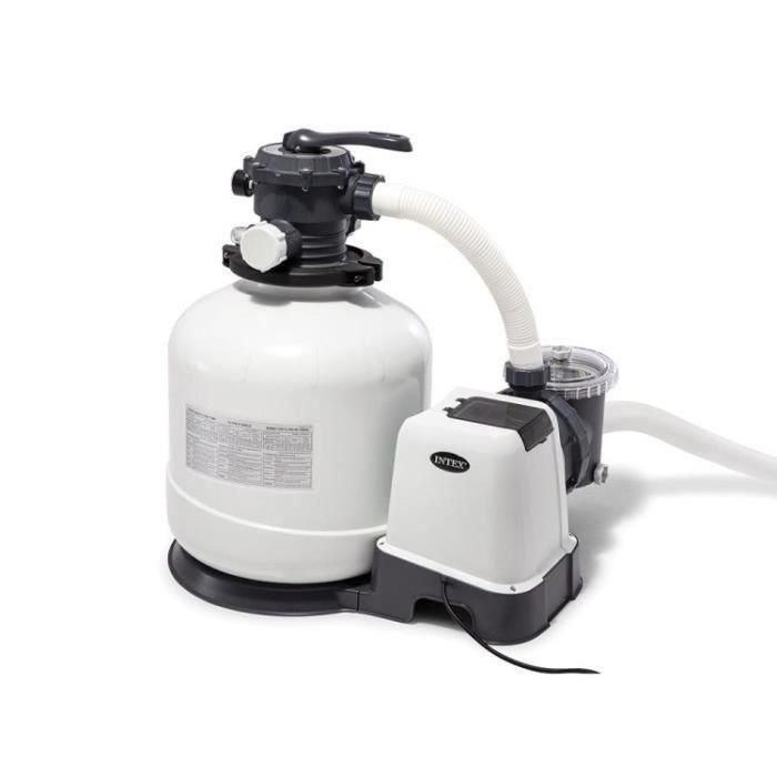 Intex Filtro de Arena 10 m³/h para Piscinas hasta 65 m³, con Válvula de 6 Vías, Control Digital Programable y Prefiltro Grande Intex Filtro de Arena 10 m³/h para Piscinas hasta 65 m³, con Válvula de 6 Vías, Control Digital Programable y Prefiltro Grande