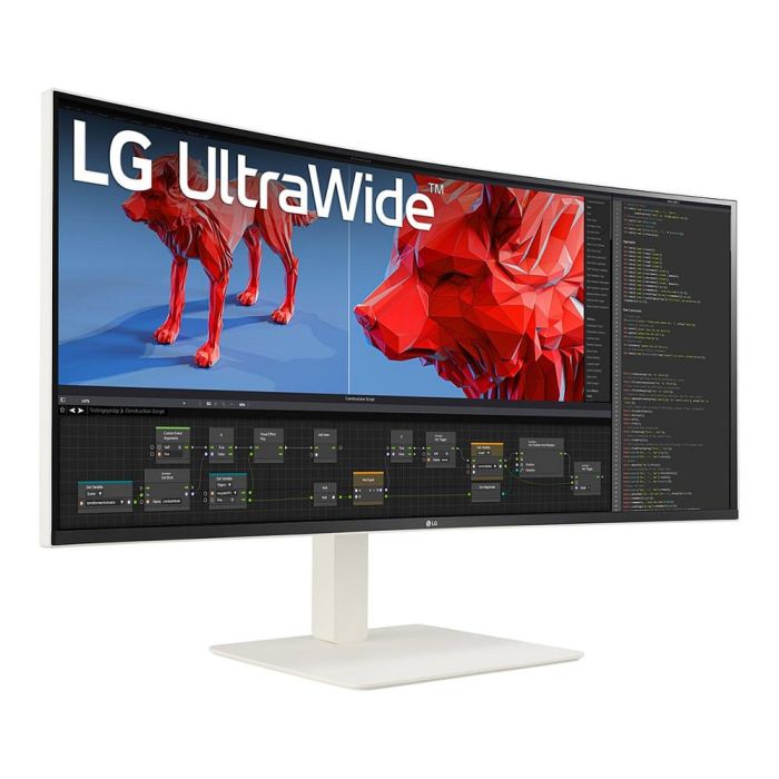 LG 38BR85QC-W Monitor 38" UltraWide Quad HD+ 3840x1600 Nano IPS 1ms 144Hz con USB-C y KVM Blanco 3