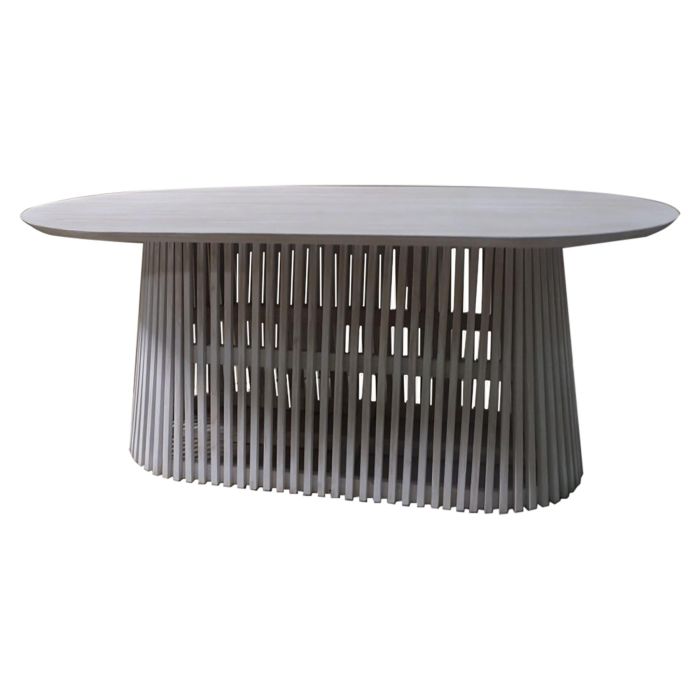 Mesa de Comedor Home ESPRIT Blanco madera de mindi 180 x 100 x 75 cm