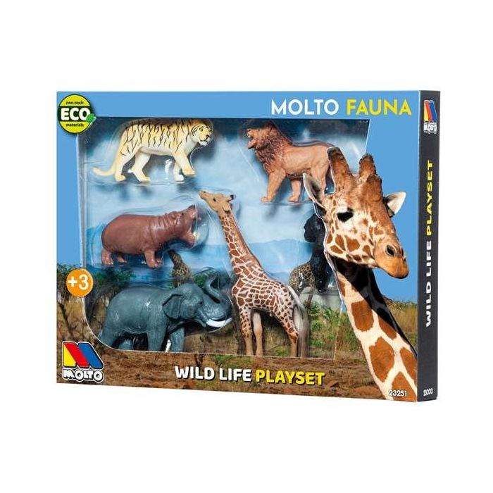 Figura animales salvajes set 6 unidades Figura animales salvajes set 6 unidades