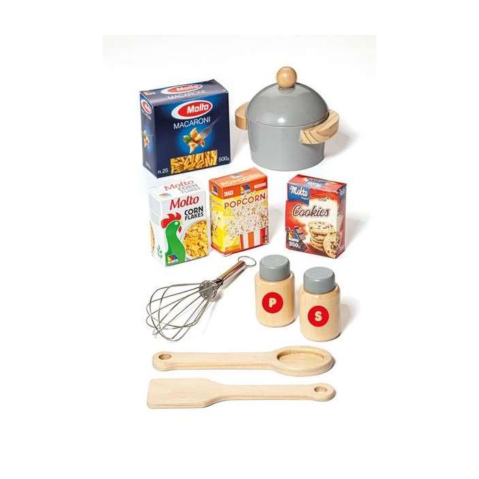 Cocina de madera roja con 10 accesorios 85,5x30x60 cm 6 Cocina de madera roja con 10 accesorios 85,5x30x60 cm 6