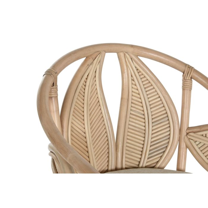 DKD Home Decor Silla Balines Natural Ratan 68 x 81 x 63 cm 3