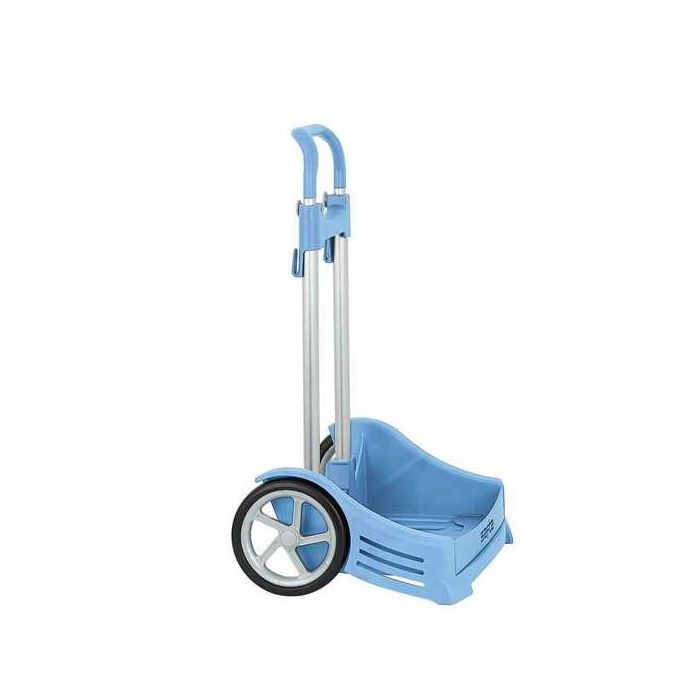 Safta Carro Portamochilas Evolution 278C Trolley Azul Claro Antivibración Ruedas de Goma EVA Universal ESCOLAR Safta Carro Portamochilas Evolution 278C Trolley Azul Claro Antivibración Ruedas de Goma EVA Universal ESCOLAR