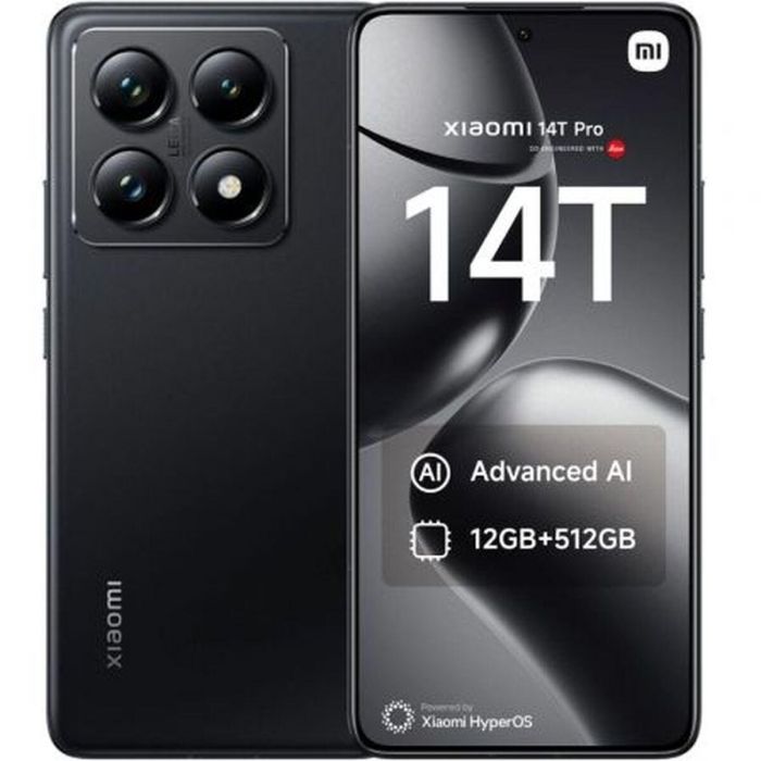 Xiaomi 14T Pro 512GB Almacenamiento 12GB RAM 5G Negro Smartphone Android AMOLED 6.67" 144Hz IP68