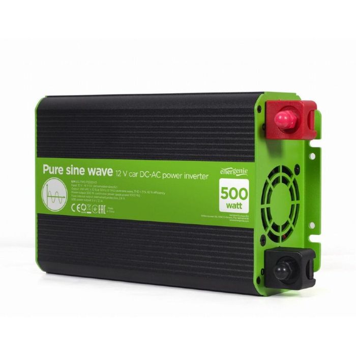 EnerGenie EG-PWC-PS500-01 adaptador e inversor de corriente Auto 500 W Negro, Verde 14 EnerGenie EG-PWC-PS500-01 adaptador e inversor de corriente Auto 500 W Negro, Verde 14