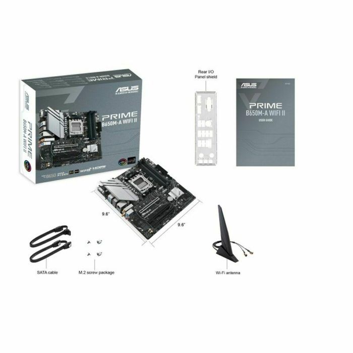 Asus PRIME B650M-A WiFi II Placa Base AMD B650 Micro ATX AM5 ASU1691056882873 37