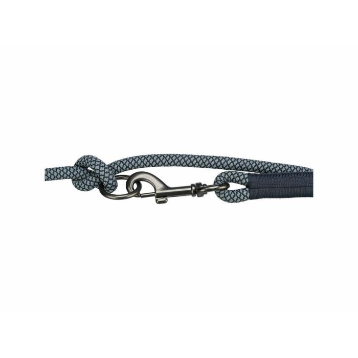 Ramal ajustable para perro Trixie Soft Rope Negro Gris S S/XL 4