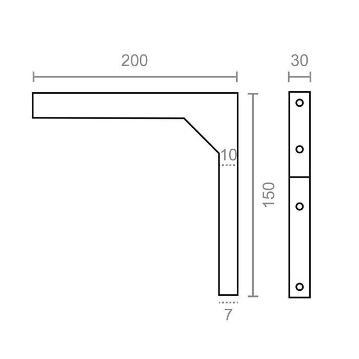 Escuadra super plm03 blanca 200 x 150 mm 1 Escuadra super plm03 blanca 200 x 150 mm 1
