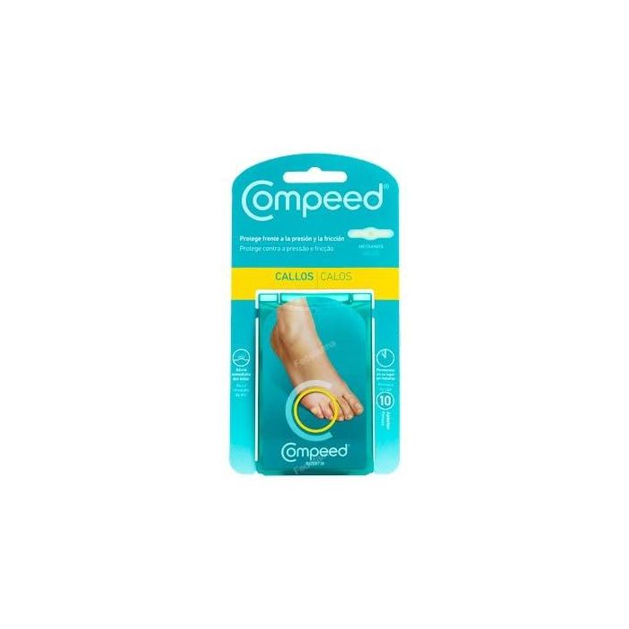 Compeed Callos medianos 10 apósitos - Alivia el dolor y protege los callos