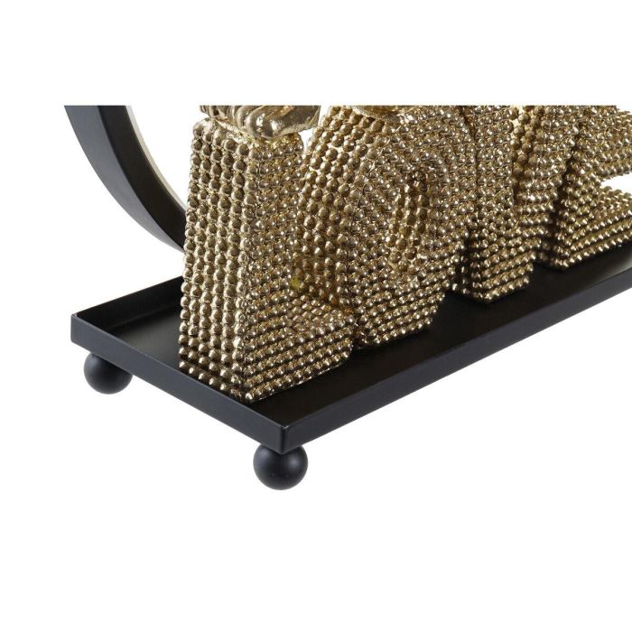 Decoracion Luminosa Glam DKD Home Decor Dorado Negro 11 x 31.5 x 30 cm 2