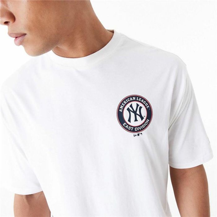 Camiseta de Manga Corta Hombre New Era MLB PLAYER GRPHC OS TEE NEYYAN 60435538 Blanco (XL) 3