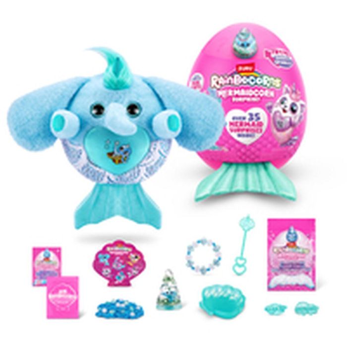 ZURU AUC1735021813700 Peluches Mermaidcorn Surprise S7 con 35 sorpresas y cola brillante, Huevo para incubar 10