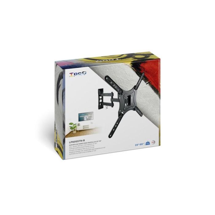 Soporte de Pared Orientable / Inclinable TooQ LP6055TN-B para TV de 23-55"/ hasta 30kg 4 Soporte de Pared Orientable / Inclinable TooQ LP6055TN-B para TV de 23-55"/ hasta 30kg 4