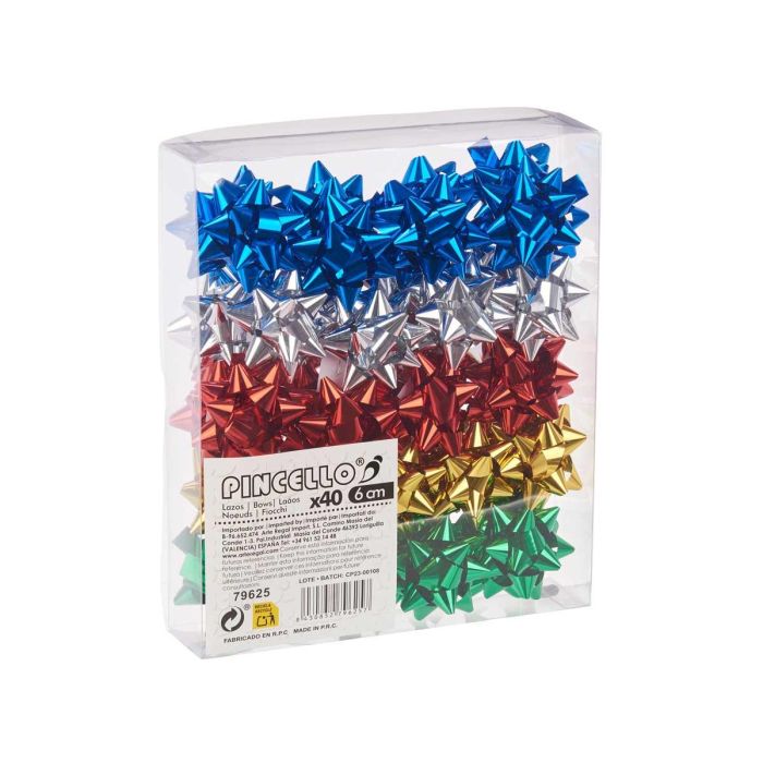 Pvc 40 Lazos Brillo 6Cm Pincello (12 Unidades) 2 Pvc 40 Lazos Brillo 6Cm Pincello (12 Unidades) 2