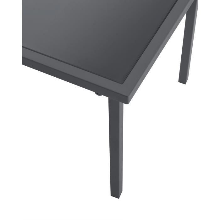 Mobiliario de jardín - Estructura de acero - 4 personas - Gris 5