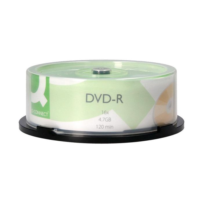 Dvd-R Q-Connect Capacidad 4,7 grb Duracion 120Min Velocidad 16X Bote De 25 Unidades 4