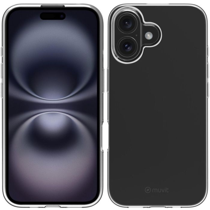 Muvit Recycletek Funda para Apple iPhone 16 - 100% Reciclado, Protección y Diseño Sostenible 3