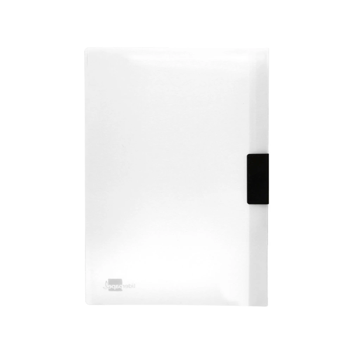 Liderpapel Dossier Pinza Lateral Polipropileno DIN A4 Transparente 60 Hojas Pinza Deslizante 2