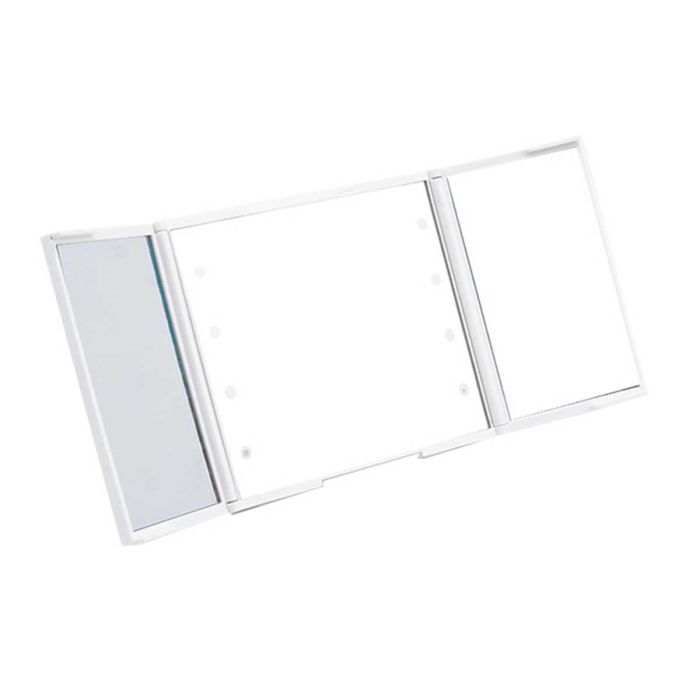 Espejo de Bolsillo ABS con LED 1X 2X 3X - Berilo, Blanco (24 Unidades) 1 Espejo de Bolsillo ABS con LED 1X 2X 3X - Berilo, Blanco (24 Unidades) 1