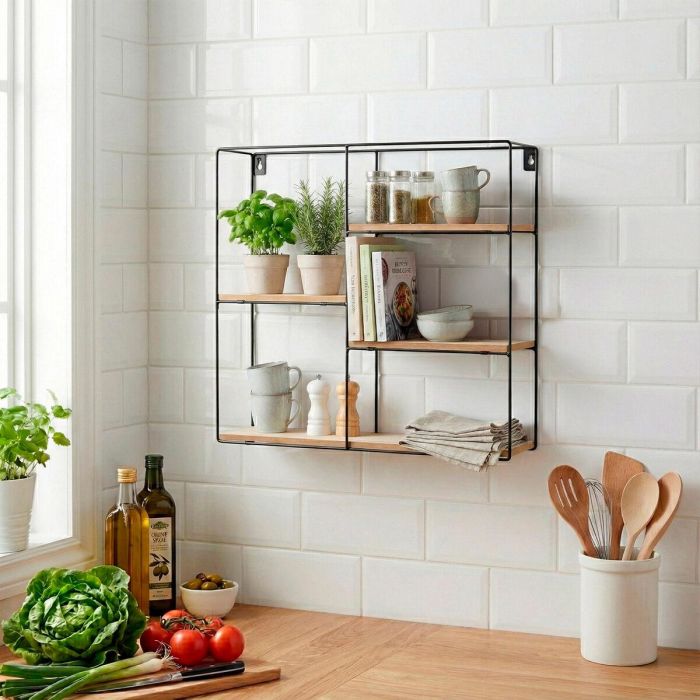 Estantería Max Home Hierro Madera MDF 40 x 40 x 10 cm (6 Unidades) 5