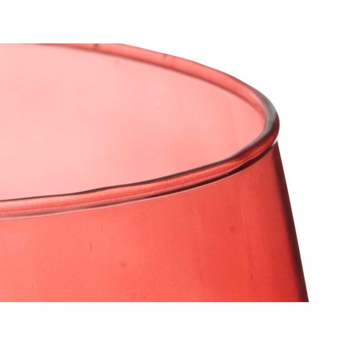 Jarrón de Cristal en Forma de Vaso 28 cm Teja - Giftdecor 3