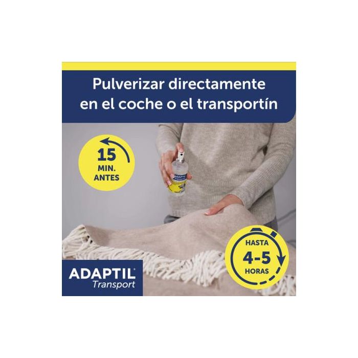 Adaptil Spray 60 mL para Perros Relajante Anti-Estrés en Viajes y Visitas al Veterinario, Reduce Jadeo y Temblores Adaptil Spray 60 mL para Perros Relajante Anti-Estrés en Viajes y Visitas al Veterinario, Reduce Jadeo y Temblores